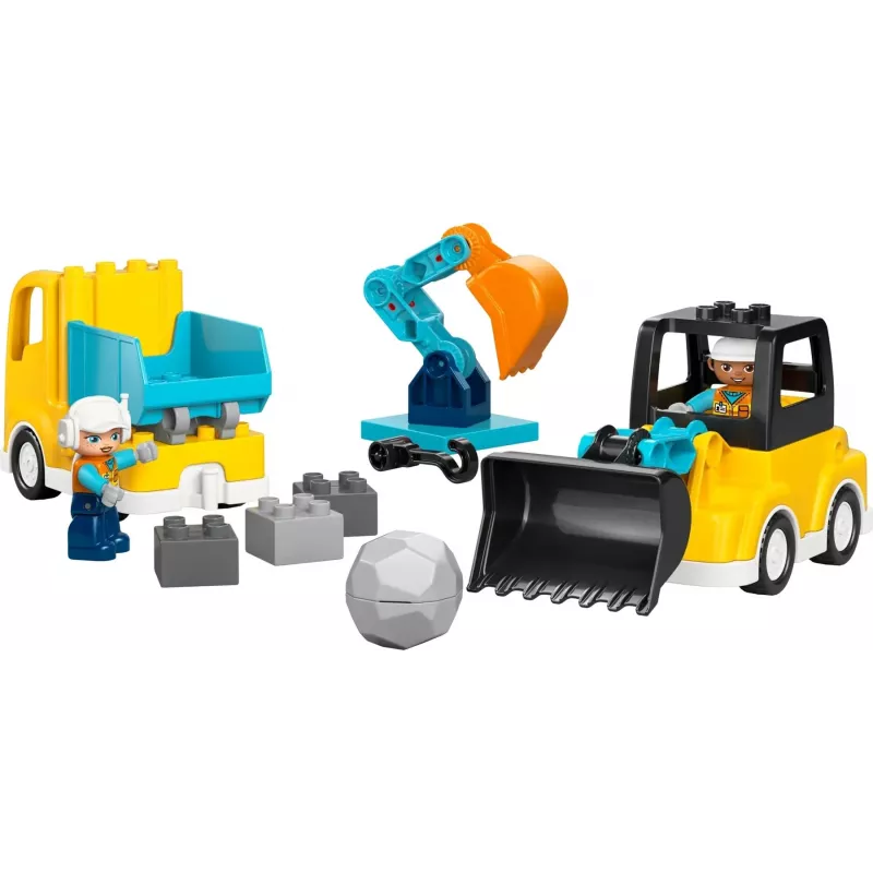 LEGO DUPLO 10475 3-in-1 Bouwplaatsvoertuigen
