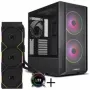Lian Li LANCOOL 216 pc-behuizing-bundel + HYDROSHIFT II LCD-C 360TL AiO - zwart