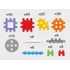 Mini wafelbouwstenen 140 stuks in constructorset MARIOINEX 902363