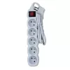 Stekkerdoos ESPERANZA ELK214W 1,5 m, 5 Type-E-netstopcontacten, binnen, wit