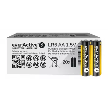 Alkaline wegwerpbatterij everActive EVLR6S2IK AA 1,5 V — 40-pack