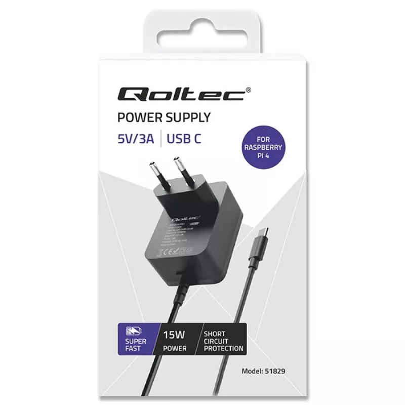 Super FAST PD-oplader voor Raspberry Pi 4, USB-C