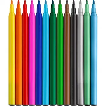 Viltstiften Faber-Castell 554214 meerkleurig 13 stuks