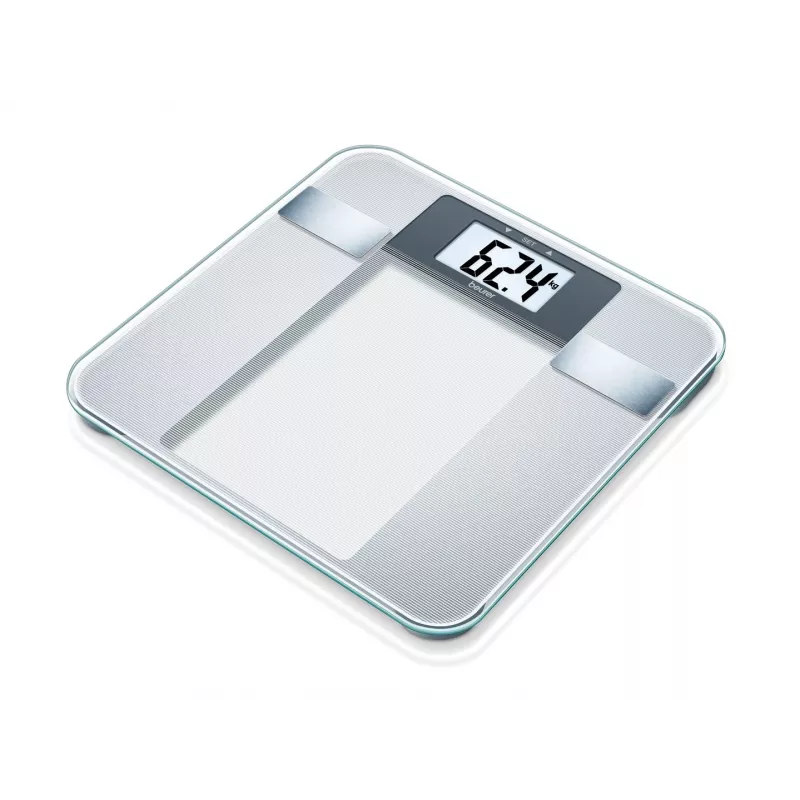 Beurer BG 13 Square grijs, transparant elektronische personenweegschaal