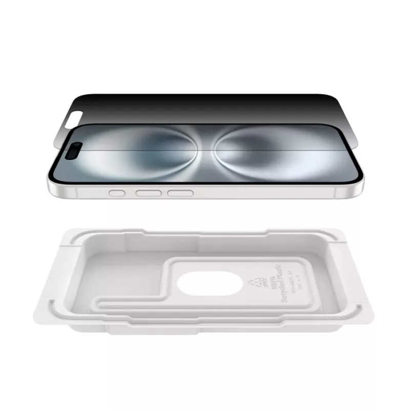 Schermbescherming Belkin ScreenForce voor iPhone 16 gehard glas privacy