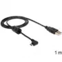 USB-kabel DeLOCK 83250 USB 2.0 1 m USB A Micro-USB B zwart
