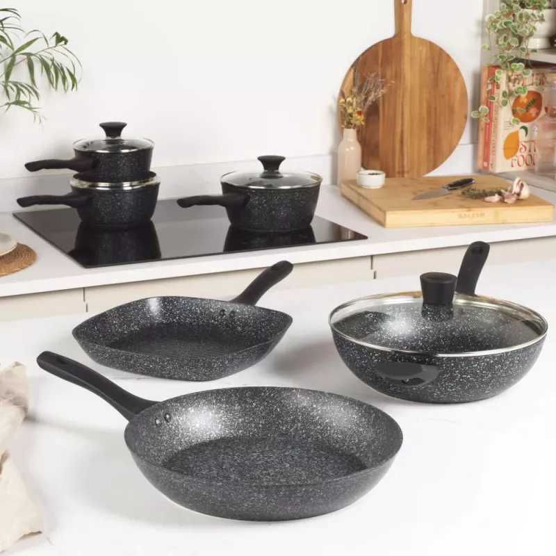 Griddle-pan Salter BW05752S1 28 cm antiaanbaklaag Megastone