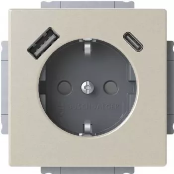 Busch-Jaeger SCHUKO stopcontact USB-A+C 20 EUCB2USBAC-866 (2CKA002011A6314)
