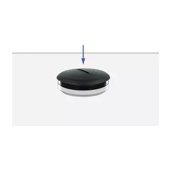 Buiafsluitkap zwart nylon DeLOCK 60231