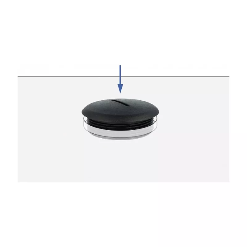 Buiafsluitkap zwart nylon DeLOCK 60231