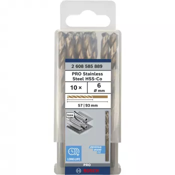 Borenset Bosch HSS Twist Drill Bits Cobalt, model 2608585889