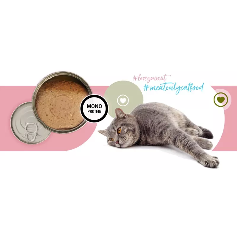 3COTY kalkoen senior - natvoer voor katten - 80 g
