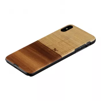Man and Wood telefoonhoes voor iPhone XS Max — zwarte beschermhoes