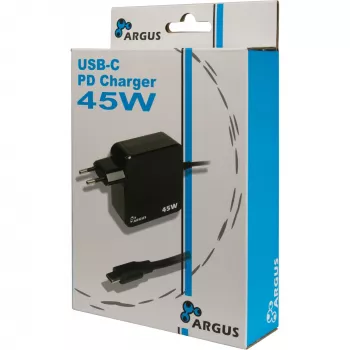 Oplader Inter-Tech PD-2045 universeel zwart AC voor binnen 20V USB-C