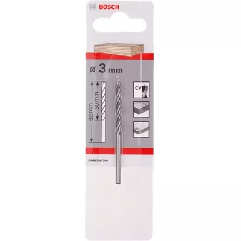 Brad-Point-boor Bosch 4 mm diameter 75 mm lengte