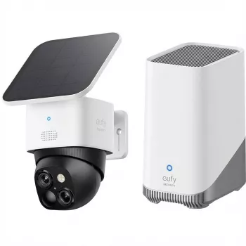 Draadloze beveiligingscameraset Eufy eufyCam E41 set: 2 camera's, HomeBase 3, 3W zonnepaneel (EU)