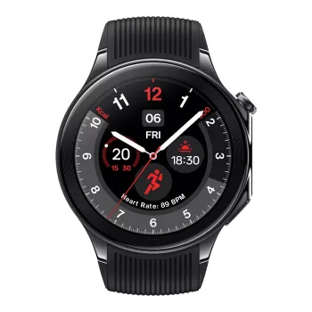 OnePlus Watch 2 - 46 mm - smartwatch met band - fluorelastomeer - polsmaat: 140-210 mm - display 3,63 cm (1,43