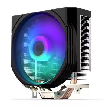 ENDORFY Spartan 5 ARGB, CPU-koeler, geïntegreerde Fluctus 120mm ARGB-ventilator, heldere ARGB-LED-verlichting, compatibel met AM5, AM4, LGA1700, LGA1200,