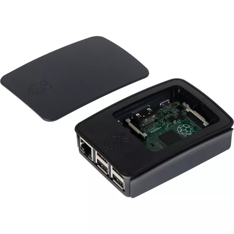 Raspberry Pi Pi - behuizing - ABS-kunststof - zwart