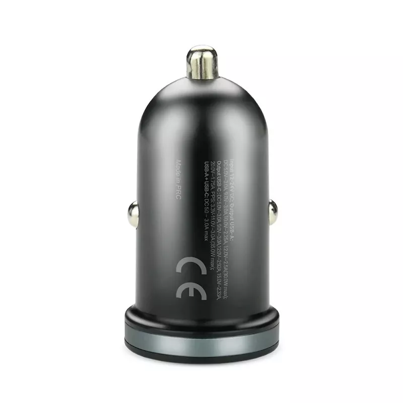 Auto-oplader everActive CC-30Q QC3.0 35W – 1x USB-A, 1x USB-C, snelladen