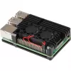 JOY-IT RPI CASE ALU07F - Behuizing voor Raspberry Pi 4, aluminium, ventilator, zwart (RB-ALUCASEP4+07FAN)
