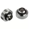 Adapter G1/4 inch buitendraad naar 16 mm hardtube BitsPower Touchaqua TA-FH16-GS, 2-pack, zilver