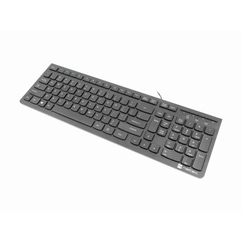 Natec Discus 2 - toetsenbord - QWERTY - US - zwart - toetsenbord - US-Engels - zwart