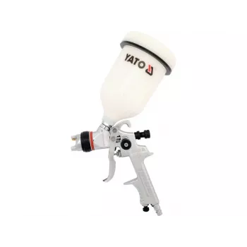 Perslucht-verfspuit YATO YT-2341, 0,6 L RVS beker, 410 l/min luchtstroom, perslucht