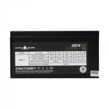 Voeding White Shark GPSU-B600S Colonel-3 600W