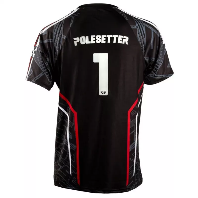 Polesetter ONE Simracing-shirt rood - S