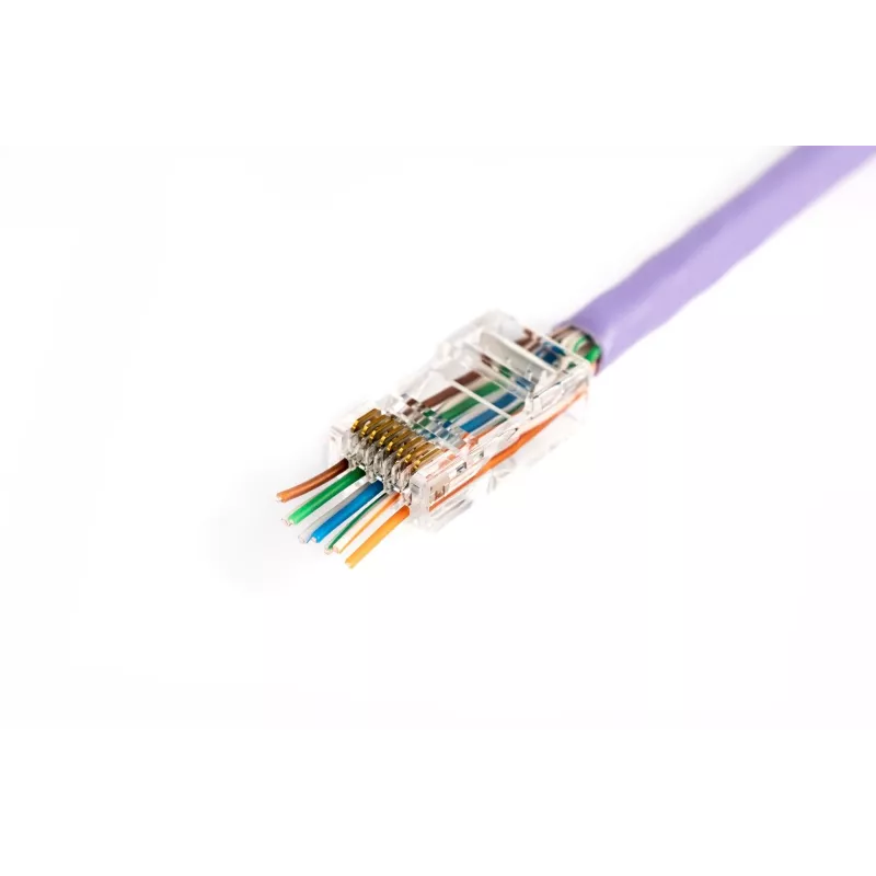 RJ45-kabelstekker Digitus X-ML-6U-EZ transparant stekker 100 stuks