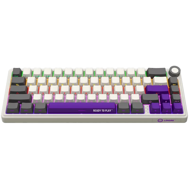 Draadloos mechanisch gaming-toetsenbord LORGAR KBP70MW 65%-layout beige