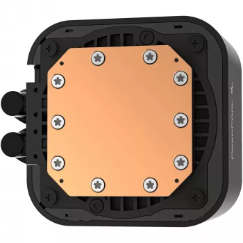 Vloeistofkoelingsset DeepCool LQ240 — 240 mm radiator, 2×120 mm PWM-ventilatoren, RGB, slang 41 cm, aluminium radiator, zwart