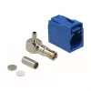 DeLOCK 89715 FAKRA C-busconnector 90° voor krimpen, signaalblauw