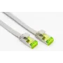 Helos - Patchkabel - RJ-45 (M) naar RJ-45 (M) - 30 cm - U/FTP - CAT 6a - plat - grijs