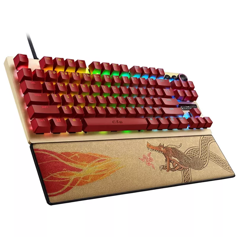 Razer Huntsman V3 Pro Tenkeyless | gaming-toetsenbord | bedraad | US | Counter-Strike 2 Edition | USB Type-C | Razer Analog Optical Switch Gen-2