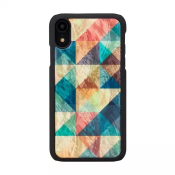 Smartphonehoesje iKins voor iPhone XR — Mosaic zwart beschermhoes