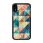 Smartphonehoesje iKins voor iPhone XR — Mosaic zwart beschermhoes