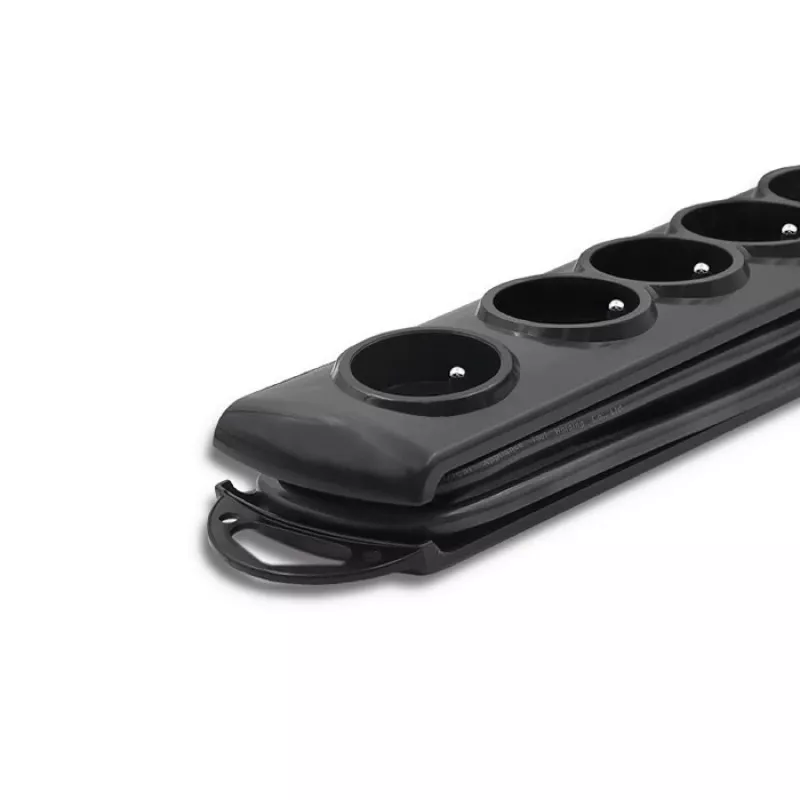 Overspanningsbeveiliging Qoltec 50171 zwart 7 AC-stopcontacten 230V 1,5m