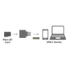 USB-C naar microSD-kaartlezer als sleutelhanger