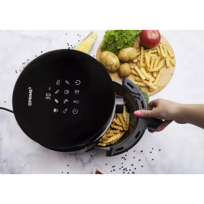 Heteluchtfriteuse PRIME3 SAF31 – 2,5 L, 1200 W, heteluchtfriteuse zonder vet, zwart