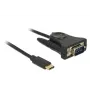 Delock 62964 USB-C naar serieel DB9 RS-232-adapter, 1,8 m, zwart