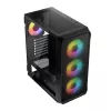 LOGIC CONCEPT Portos ARGB ATX mid-tower behuizing, zwart