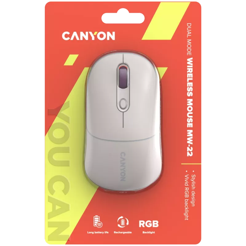 CANYON muis MW-22 2-in-1 BT/draadloos rijst