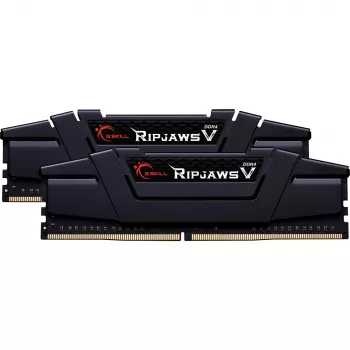 DIMM 64 GB DDR4-2666 (2x 32 GB) dual-kit, werkgeheugen zwart, F4-2666C19D-64GVK, Ripjaws V, INTEL XMP