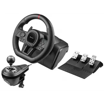 Tracer SimRacer Manual Gearbox 6in1 stuurwiel met pedalen en versnellingspook, pc/PS4/PS3/Xbox One/Xbox 360/Switch