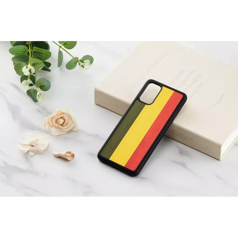 Beschermhoesje Man and Wood Galaxy S20+ reggae zwart