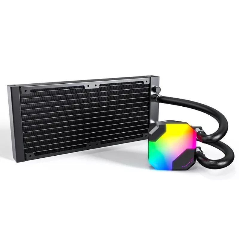 All-in-one vloeistof-CPU-koeler Montech Hyper Flow ARGB 240 mm, zwart