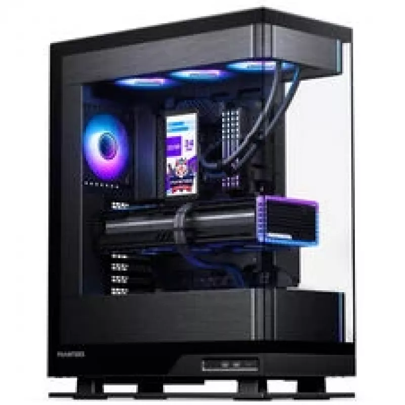 Phanteks Glacier One 360M25 LCD AiO-vloeistofkoeling, 6 inch display - 360 mm, zwart
