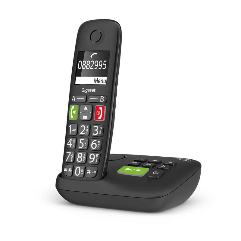 Gigaset E290A Analoog-/DECT-telefoon met nummerherkenning Zwart